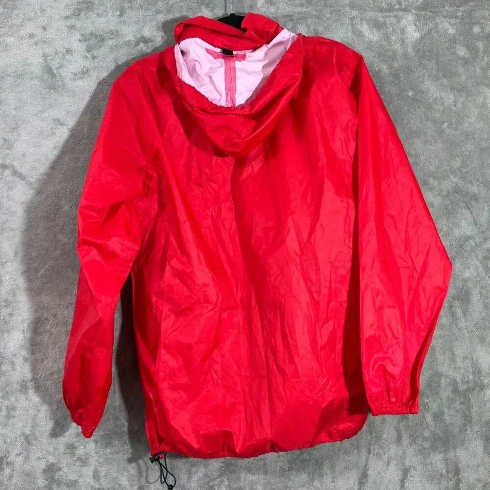 REI Co-op Rain Jacket Men’s M  Hooded Waterproof Rain Shell Packable zip snap +
